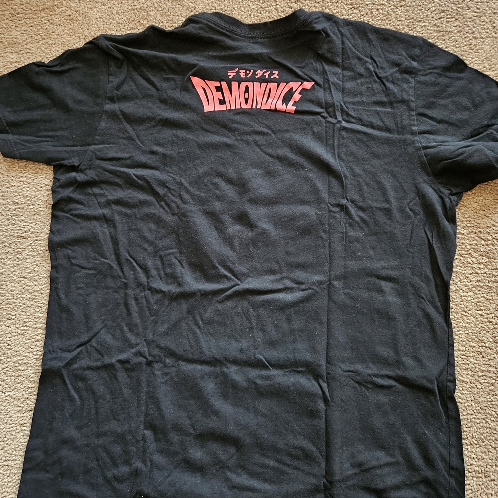 Demondice XXL Black Graphic Tee with Red Anime Design - Picture 4 of 6